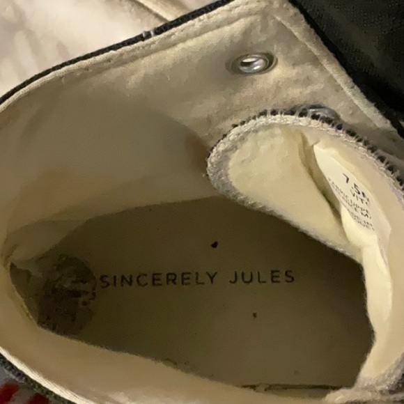 Sincerely Jules black chunky high top sneakers 😍. Size 7.5 M - Picture 8 of 8